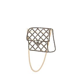 CHANEL - Broche de strass atemporal Dorado