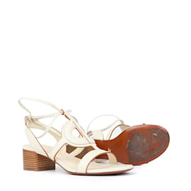 Dior-DIOR  Sandals T.EU 36.5 Leather-White