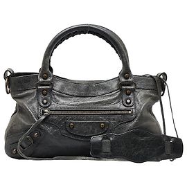 Balenciaga Prima borsa a tracolla classica da motocross 103208 Nero