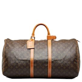 Louis Vuitton-Louis Vuitton Brown Monogram Keepall 60-Brown