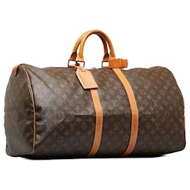 Louis Vuitton-Louis Vuitton Brown Monogram Keepall 60-Brown