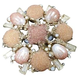 Chanel-Chanel 12P Artificial pearl Brooch-Silvery