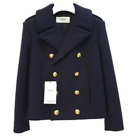 Celine Daoust Celine Bouble Breasted Pea Coat Black