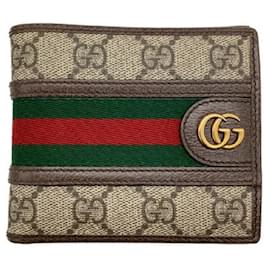 Gucci-****GUCCI GG Supreme Ophidia Wallet-Brown