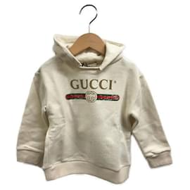 Gucci-****GUCCI Sweat-shirt beige à logo Gucci-Beige