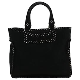 Céline-CELINE Hand Bag Suede Black Auth bs6034-Black