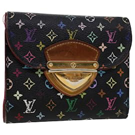 Louis Vuitton-LOUIS VUITTON Multicolor Portefeuille Koala Wallet Black M58015 LV Auth 45017-Black