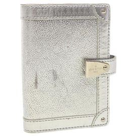 LOUIS VUITTON Agenda Partner Day Planner Cover Suhari Silver R21032 auth 45096 Silvery