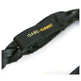 Isabel Marant-Isabel Marant plaited leather belt-Black