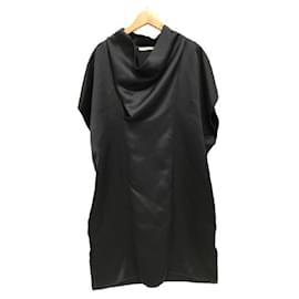 Céline-****CELINE Black Silk Blend Dress-Black