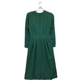 Céline-****Vestido Verde Lã CELINE-Verde