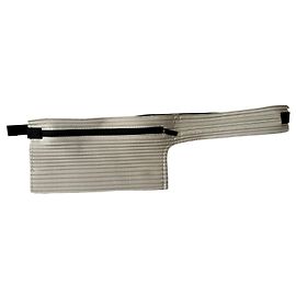 Issey Miyake Sac ceinture Homme Plissé Crème Écru