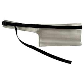 Issey Miyake-Homme Plissé Cream belt bag-Cream