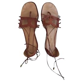 Sandali Paule Ka in pelle camel Cammello