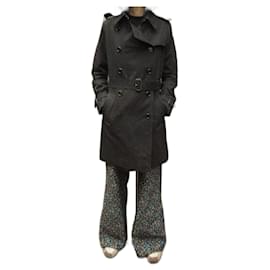 Burberry-Burberry trench size 38-Black