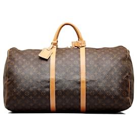 Louis Vuitton-Louis Vuitton Brown Monogram Keepall 60-Brown