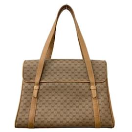 Gucci-****GUCCI Brown Micro GG Handbag-Brown