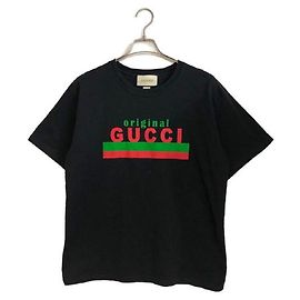 ****T-shirt a maniche corte nera GUCCI Nero