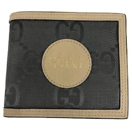 Gucci-**** GUCCI Grey x Ivory Off The Grid Cartera-Gris