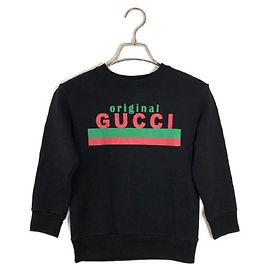 ****GUCCI Sudadera negra con estampado de Gucci Negro