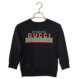 Gucci-**** GUCCI Felpa nera con stampa Gucci-Nero