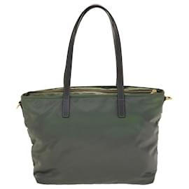 Prada-PRADA Shoulder Bag Nylon 2way Gray Auth 45195-Grey
