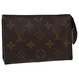 Louis Vuitton-Louis Vuitton Monogramm Poche Toilette 15 Beutel M.47546 LV Auth 45242-Monogramm