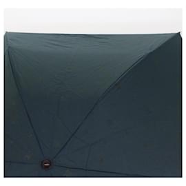 Céline-CELINE Macadam Canvas Folding Umbrella Nylon Green Brown Auth ar9574-Brown,Green