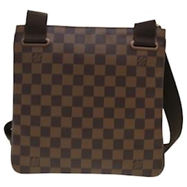 Louis Vuitton-LOUIS VUITTON Damier Ebene Pochette Plat Brooklyn Bag N41100 auth 45052A-Autre