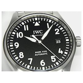IWC-Marque de montre d'aviateur IWC18 Bracelet noir IW327011 Pour des hommes-Argenté