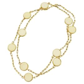 *** Collier pendentif Van Cleef & Arpels en or jaune et ivoire Bijouterie dorée