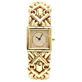 Bulgari-***Bvlgari Diamond And Gold Trika Wristwatch-Gold hardware
