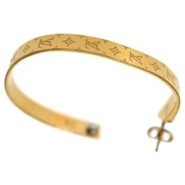 Louis Vuitton-***Louis Vuitton Monogram Hoop Earrings-Gold hardware