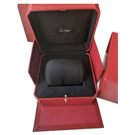 Authentic Cartier Love Trinity JUC bracelet bangle cuff lined box paper bag Red