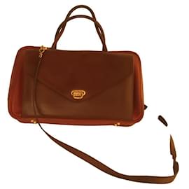 Hermès-***Bolsa de ombro caixa de couro de bezerro Hermes-Vermelho,Laranja