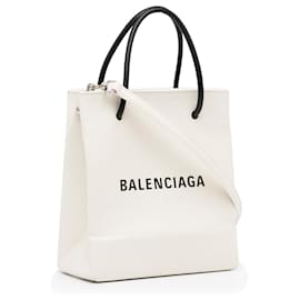 Balenciaga-Balenciaga White XXS Shopping Tote-White,Other