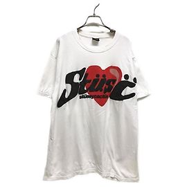 Autre Marque ****STUSSY Maglietta bianca a maniche corte Bianco