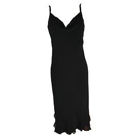 Autre Marque ***Robe noire en crêpe de soie Séverine Peraudin Noir