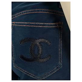 Chanel-Nouveau jean avec logo CC-Multicolore