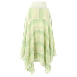 Autre Marque-***Junko Koshino Asymmetric Linen Skirt-Other,Green