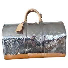 Louis Vuitton Keepal 50 Bandoulière 50 Silvery
