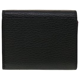 Louis Vuitton-LOUIS VUITTON Portefeuille Capsine XS Wallet Taurillon Black M68587 auth 45059-Black,Other