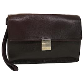 Louis Vuitton-LOUIS VUITTON Taiga Leather Selenga Clutch Bag Acajou M30786 LV Auth 45150-Other