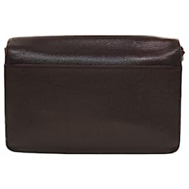 Louis Vuitton-LOUIS VUITTON Taiga Leather Selenga Clutch Bag Acajou M30786 LV Auth 45150-Other