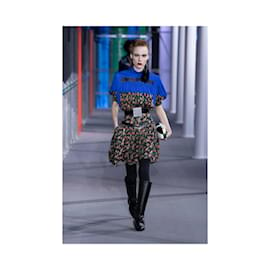 Louis Vuitton-Louis Vuitton Tunikakleid mit Rosendruck-Mehrfarben