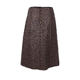 Tory Burch Sequin Embellished Wool Skirt Purple