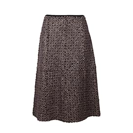 Tory Burch-Falda de lana adornada con lentejuelas de Tory Burch-Púrpura