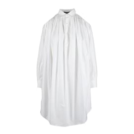 Louis Vuitton-Louis Vuitton Oversized Shirt Dress-White