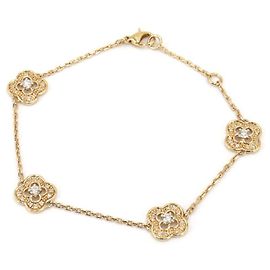 Pulseira de ouro Mauboussin com diamantes Amarelo