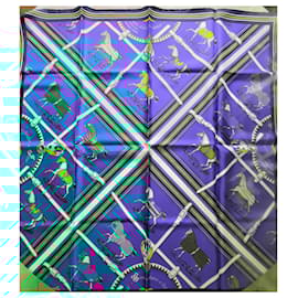 Hermès-Carré Hermès lined Face Blankets and Daywear-Blue
